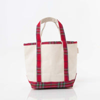 Plaid Handy Open Top Tote
