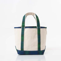 Plaid Handy Open Top Tote
