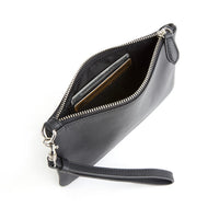 Leather Zip Wristlet
