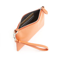 Leather Zip Wristlet
