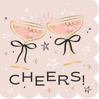 Cheers Bows Cocktail Napkins