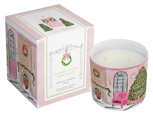Candy Cane Cottage Gift Boxed Candle