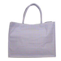 Blue & White Gingham Classic Tote
