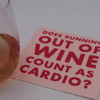 Count as Cardio Cocktail Napkins