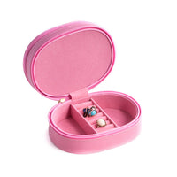 Pink Lizard Leather Jewelry Box
