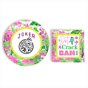 Mahjong Pink/Green Joker Plates