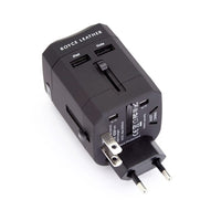 Travel Adapter and Leather Case
