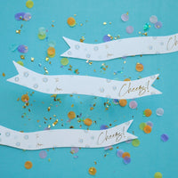 Cheers Foil Bottle Gift Tags
