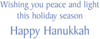 Menorah and Stars Hanukkah Card
