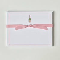 Pink Champagne Flat Note Cards