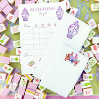Dogs Playing Mahjong Notepad
