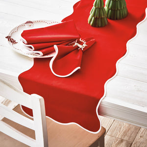 Christmas Scallop Napkin Set