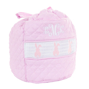 Smocked Gingham Ditty Bag