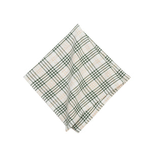 Sage and Gold Plaid Napkins/Set of 4