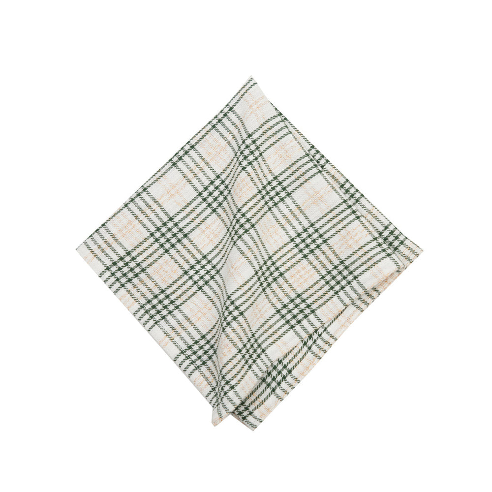 Sage and Gold Plaid Napkins/Set of 4