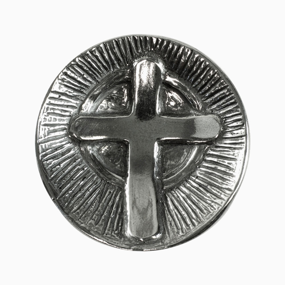 Cross Pewter Ring Dish