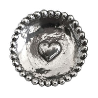 Heart Pewter Ring Dish