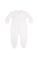 Charming Bows Print Smocked Footie
