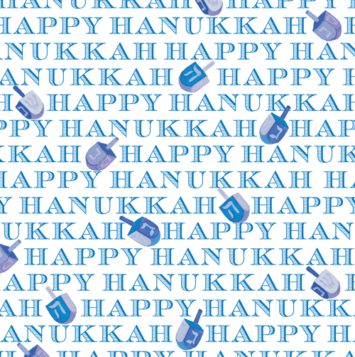 Happy Hanukkah Roll Wrap