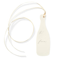 Champagne Bottle Pretty Gift Tag
