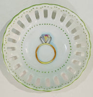 Hand Painted Porcelain Engagement Ring Dish
