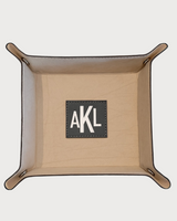 Monogrammed Leather Valet
