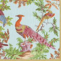 Chelsea Birds Celadon Cocktail Napkin