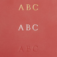 Monogrammed Leather Zipper Travel Pouch
