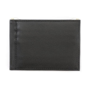 Monogrammed Double Money Clip Trifold Wallet