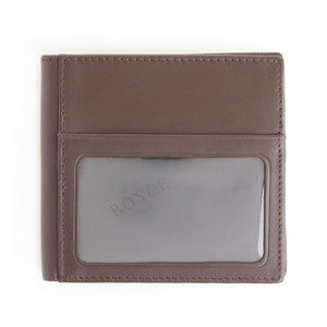 Monogrammed Leather Double ID Hipster Bifold Wallet