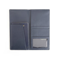 Monogrammed Leather RFID Blocking Passport Ticket Holder
