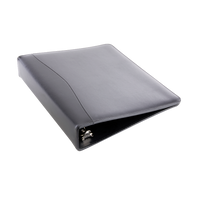 Monogrammed Leather 1.5" Ring Binder
