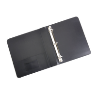 Monogrammed Leather 1.5" Ring Binder
