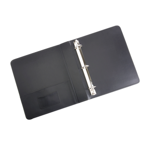 Monogrammed Leather 1.5" Ring Binder