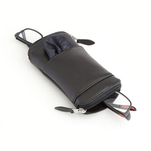 Double eyeglass case sales