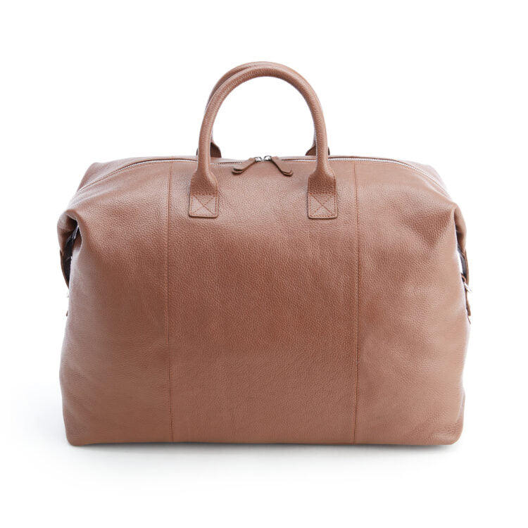 Weekender Duffel Bag in Pebble Grain Leather