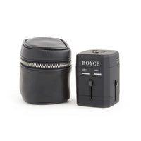 Travel Adapter and Leather Case