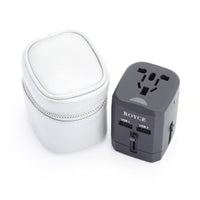 Travel Adapter and Leather Case