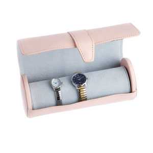 Suede Lined Travel Watch Roll