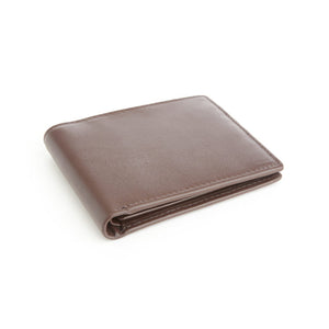 Monogrammed Leather RFID BiFold Wallet with Double ID Flap