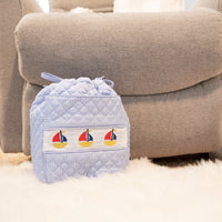 Smocked Gingham Ditty Bag
