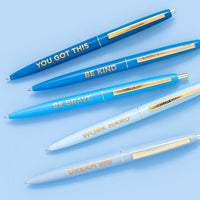 Navy Motivational Pen Set