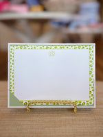 Just Spots Green Flat Notecards
