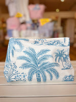 Key West Blue Palm Cosmetic Bag
