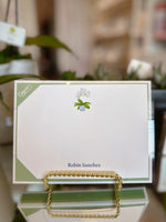 White Orchid Flat Notecards
