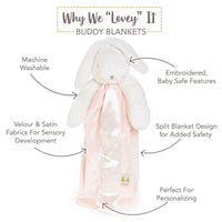 SIMPLE Blossom Bunny Buddy Blanket
