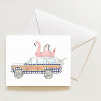 Check Woody Wagon Boxed Note Cards
