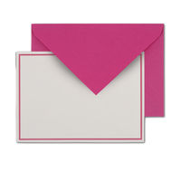 G. Lalo Bordered Everyday Correspondence Set: Raspberry
