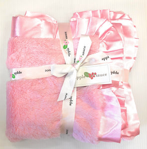 Satin Ruffle Trim Blanket