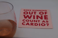 Count as Cardio Cocktail Napkins
